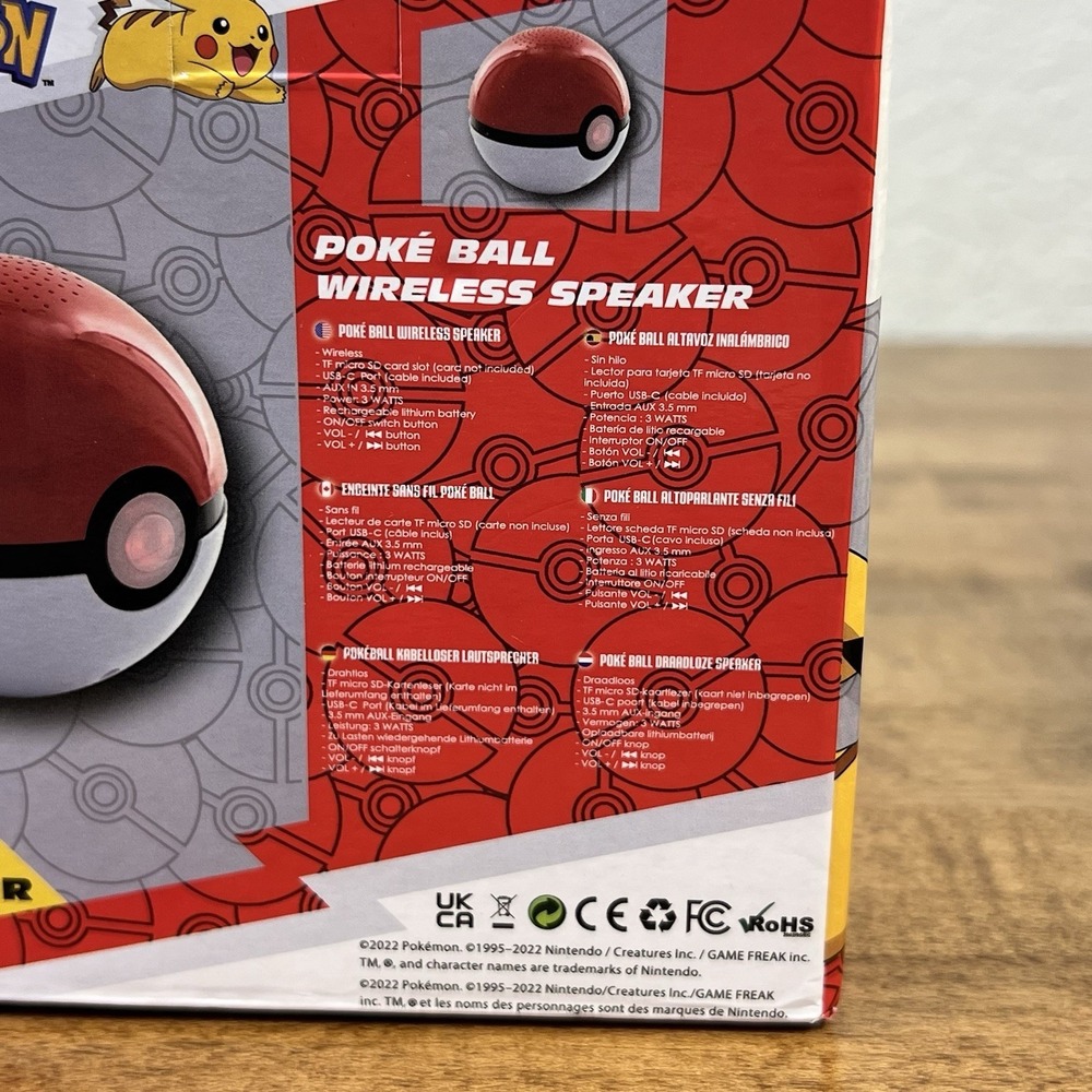 Poke Ball Bluetooth Speaker Teknofun Nintendo - Picture 5 of 6